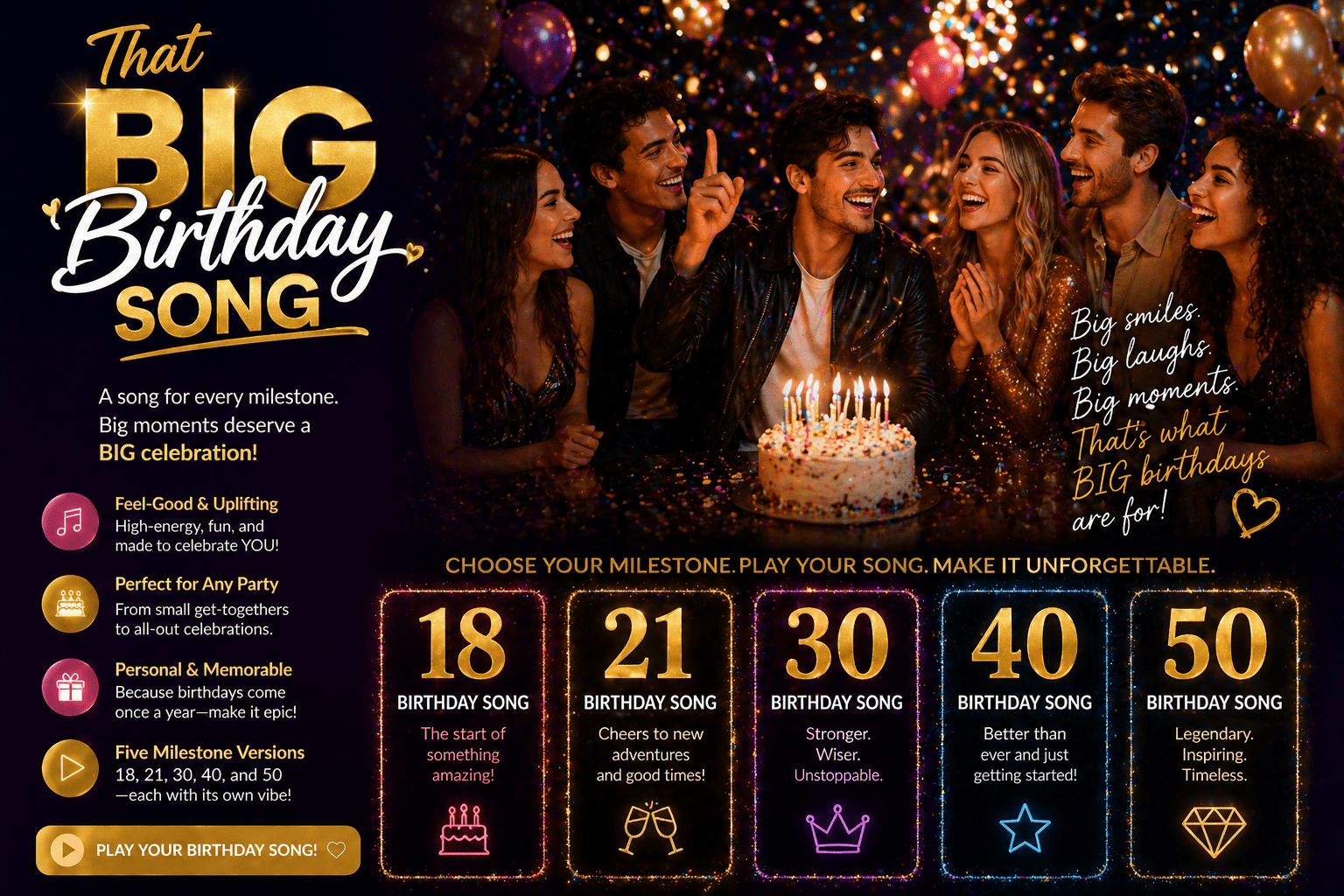 Custom Big Birthday Song